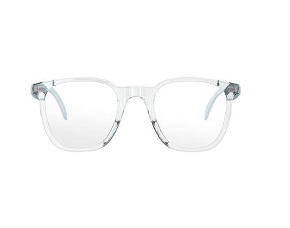 GSHADES VISION PLUS anti-blue light Bluetooth audio glasses – transparent TR90 frame front view