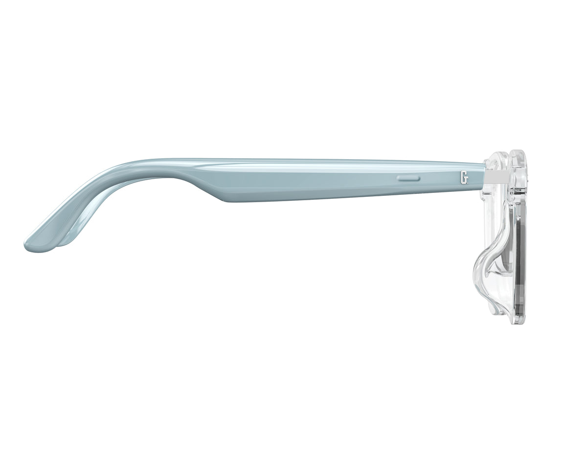 GSHADES VISION PLUS flexible TR90 smart glasses with open-ear speakers