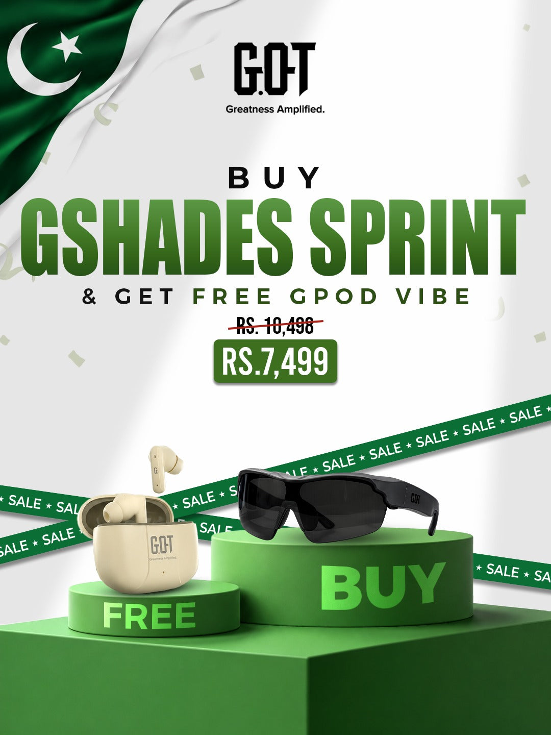 GSHADES SPRINT + Free GPOD VIBE
